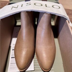 Nisolo Brown Leather Chelsea Boots